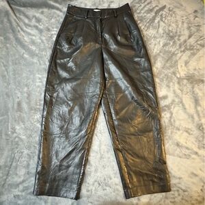 Wilfred Black Faux Leather Pants

#1245